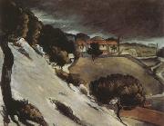 Paul Cezanne Snow Thaw in LEstaque painting